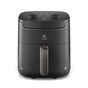Air Fryer Electrolux Por Rita Lobo 5,6L Cinza Efficient Com Timer E Convecção 1400W EAF40 220V