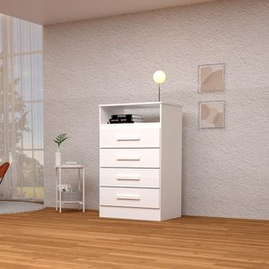 Cômoda Haiti Linhamobília 100% Mdf Branco