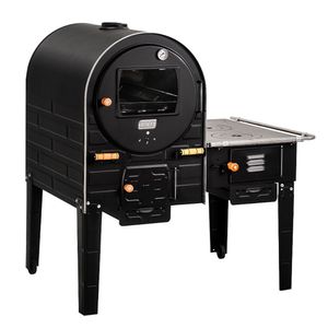 Forno A Lenha Com Fogão Tamanho Médio Com Interno Em Inox 430