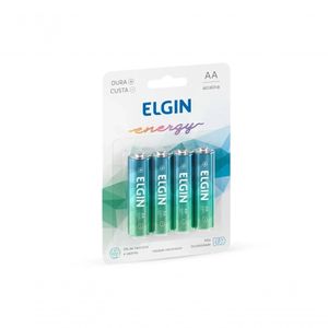 Kit Pilha Alcalina Aa 4 Unidades Elgin