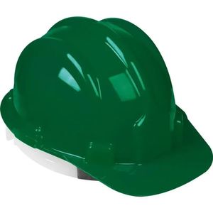 Capacete Com Carneira Verde Worker