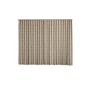 Cortina Jacquard 2,80x2,30 Para Trilho Suíço marrom-escuro