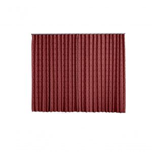 Cortina Jacquard 4,00x2,50 Para Trilho Suíço vermelho