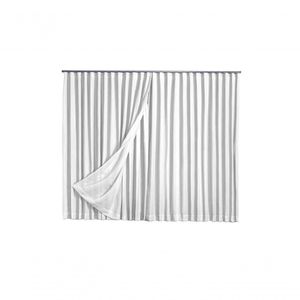 Cortina Microfibra Com Linho 2,80x2,80 Para Trilho Duplo branco