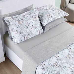 Cobre Leito Queen Cotton Select Dupla Face 200 Fios 3 Peças - Protea