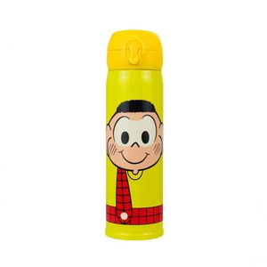 Garrafa Térmica Amarela Cascão 400ml - Turma Da Mônica