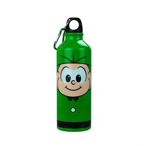 Garrafa Alumínio Verde Cebolinha 500ml - Turma Da Mônica