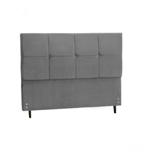 Cabeceira Casal 144 Cm Civic Chumbo Para Cama Box Estofada
