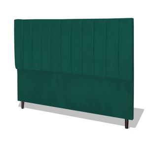 Cabeceira Estofada Box Solteiro Encosto Para Cama Corola 94x126 Azul Tiffany