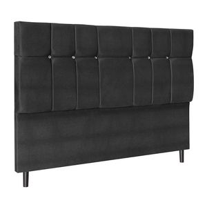 Cabeceira Audi X1 Preto Estofada Para Cama Box Casal Queen Size 164cm Quarto Luxo