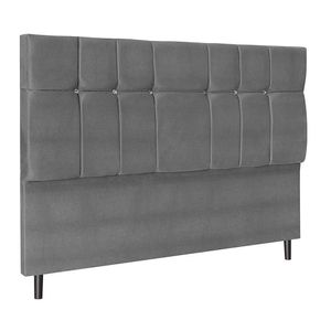 Cabeceira Audi X1 Chumbo Estofada Para Cama Box Casal 144cm Quarto Luxo