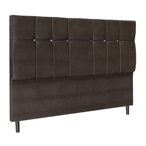 Cabeceira Audi X1 Marrom Estofada Para Cama Box Casal Queen Size 164cm Quarto Luxo