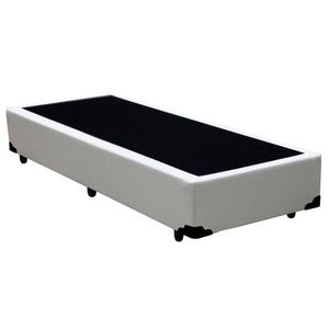 Cama Box Solteiro Sintético Sereneprime Branco 88x188x40