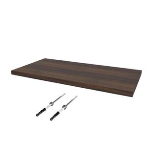 Prateleira Firenze - Sup. Invisivel 80x20cm Nogal - Dicarlo
