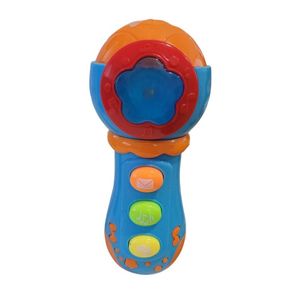 Microfone Infantil Musical Interativo - Unitoys Azul