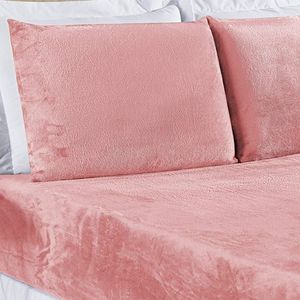 Kit Fronhas Biasoft Flannel Aveludado 50cm X 70cm 2 Peças - Rosa Secreto