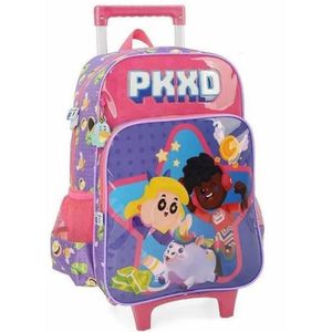 Mochila Rodinhas Pkxd Festa Infantil Menina Escolar Xeryus