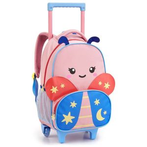 Mochila Rodinha Alça Menina Infantil Borboleta Zoop Seanite