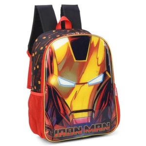 Mochila Costas Homem De Ferro Vingadores Vermelha Luxcel