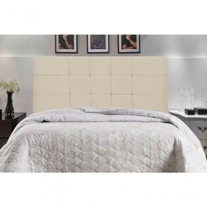 Cabeceira Maveric Estofada Com Botão De Tecido Para Cama Box Casal 144cm New Foam
