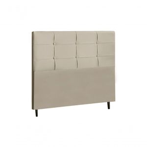 Cabeceira New Hylux Estofada Com Botão De Tecido Para Cama Box Casal King Size 195cm New Foam