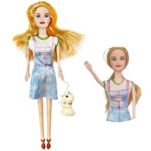Boneca Princesa Caozinho Pet Infantil Brinquedo Criança Divertido Animado Brincadeira
