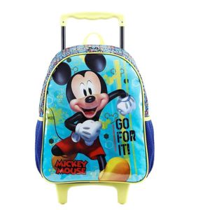 Mochila Rodinhas Mickey Mouse Disney Escolar Infantil Xeryus