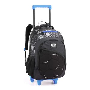 Mochila Rodinhas Bola Futebol Shock Escolar Infantil Seanite