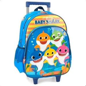 Mochila Rodinhas Família Baby Shark Infantil Escolar Luxcel
