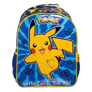 Mochila Costas Infantil Escolar Pikachu Pokemon Xeryus 13612