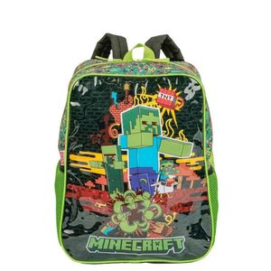 Mochila Costas Escolar Infantil Menino Impermeável Grande Minecraft Sestini