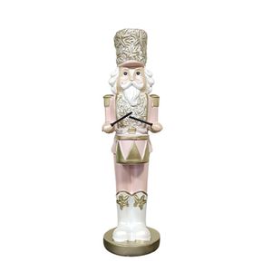 Boneco Quebra Nozes Rosa 25x8cm Florarte