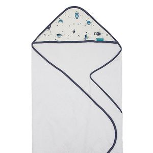 Toalha De Banho Baby Com Capuz Extra Macia 100% Algodão - Space