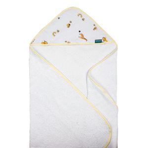 Toalha De Banho Baby Com Capuz Extra Macia 100% Algodão - Safari