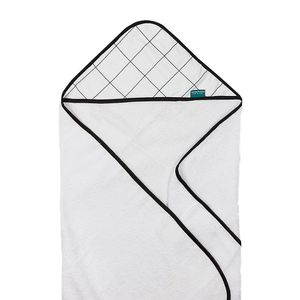 Toalha De Banho Baby Com Capuz Extra Macia 100% Algodão - Grid