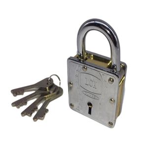 Cadeado Grande Inviolável 70mm Profissional Chave Frontal