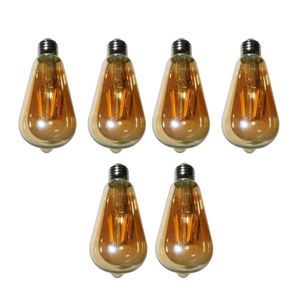 Lampada Led Multi Filamento Retro Kit 6 Uni Vintage Bivolt Iluminaçao Casa
