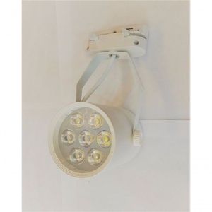 Trilho Eletrificado 1 Metro Com 1 Spot Super Led 7w Bivolt Cor Produto Branco