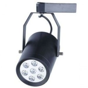 Trilho Eletrificado 1 Metro Com 1 Spot Super Led 7w Bivolt Cor Produto Preto