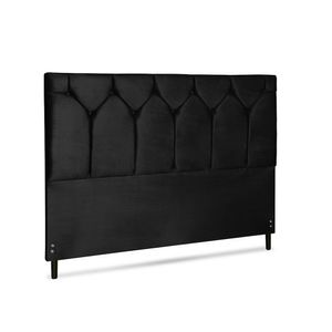 Cabeceira Amsterdã Jbe Moveis King Size 1,95 Casal Diamond Luxo Cama Box Linha Quartos Cor Preto
