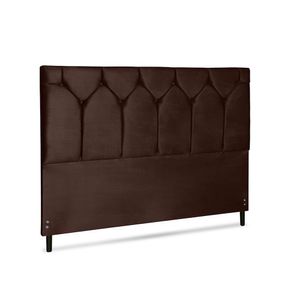 Cabeceira Amsterdã Jbe Moveis King Size 1,95 Casal Diamond Luxo Cama Box Linha Quartos Cor Marrom