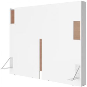 Cabeceira Para Cama Box Casal E Queen Bartira Diplomata Branco-avelã