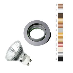 Spot Embutir Movel Redondo Mr16 - Com Lampada 50w Cor Produto Prata Voltagem 220v
