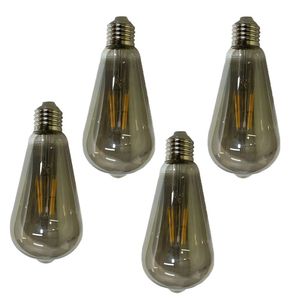 Lampada Led Multi Filamento Kit 4 Uni 30w Iluminaçao Casa Quarto Sala Varanda Garagem Ambiente Luz Branco Quente