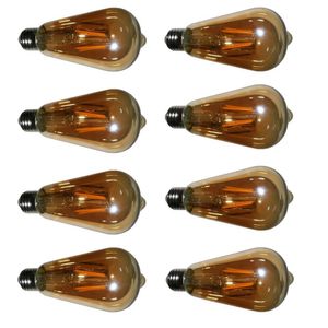 Lampada Led Multi Filamento Retro Kit 8 Unidades Bivolt 30w Iluminaçao Decoraçao Casa Jardim Vintage