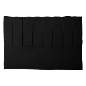 Cabeceira Casal King Estofada Para Cama Box Dália Suede Preto