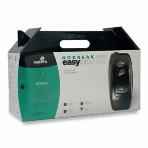 Nobreak 1200va Bivolt Ragtech Easy Pro 1200s Usb 60hz Black Senoidal 4162