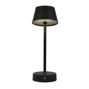 Luminaria Led De Mesa Louvre Touch Recarregavel Usb Preto Taschibra