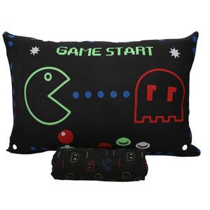 Jogo De Cama Portallar Solteiro Malha Mista Joy Pac Controle 2 Peças Preto