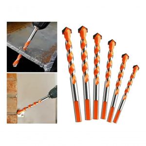 Kit 6 Broca De Torção Triangular Multifuncional 4/5/6/8/10/12mm